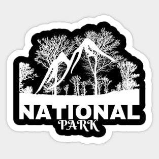 outdoor and wilderness inspired park Sticker